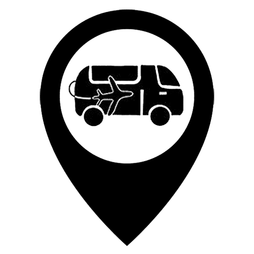 Icon representing cross-border pet transport with customs clearance